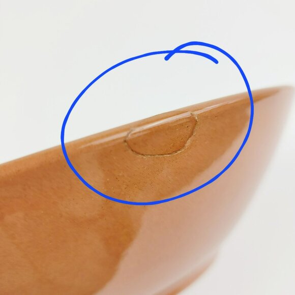 Rare Stangl Pottery Country Life 8" Serving Bowl, Hand-Painted Duck in Pond, USA - Picture 6 of 12